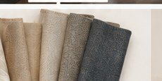Curtain fabric swatches